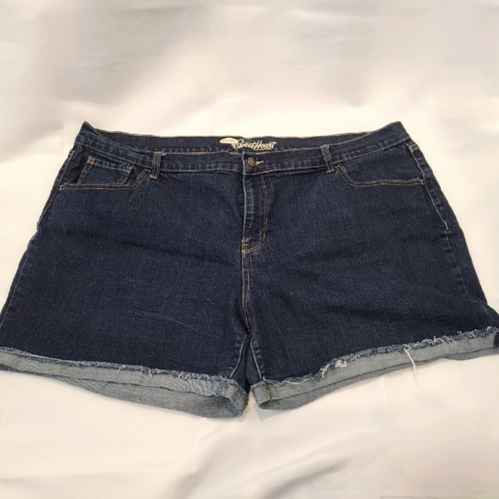 dark wash old navy jean shorts